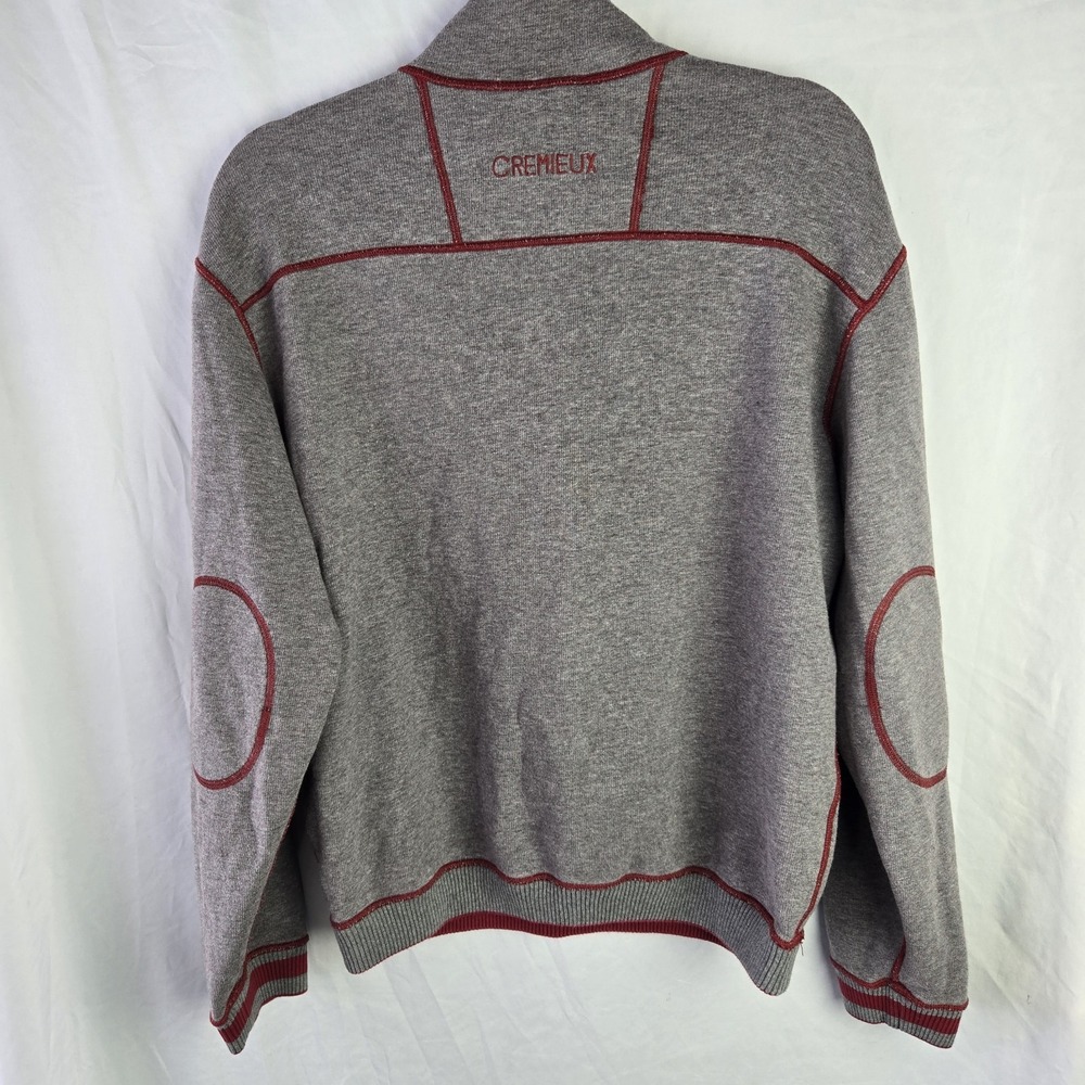 Daniel Cremieux Mens XL 1/4 Zip Reversible 100% Cotton Sweater Preppy Quiet Lux - Picture 8 of 10